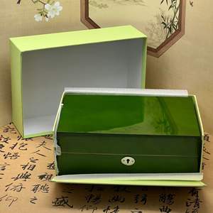 Caja de <span class=keywords><strong>reloj</strong></span> múltiple de lujo, caja de <span class=keywords><strong>reloj</strong></span> de madera MDF verde con almacenamiento acolchado de terciopelo, embalaje de <span class=keywords><strong>reloj</strong></span> de lujo pintado con brillo para <span class=keywords><strong>Rolex</strong></span> - Product Image 3