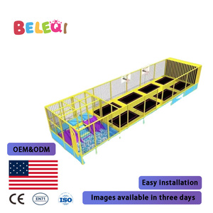 Équipement professionnel de <span class=keywords><strong>parc</strong></span> de trampolines pour une utilisation commerciale en intérieur, pour les centres de divertissement, de remise en forme et de divertissement familial - Product Image 5