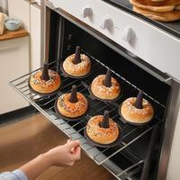 Moules à pâtisserie OEM personnalisés de 6 pièces pour moules à beignets et à bagels Plateau à beignets Moule à gâteau en silicone Moule à beignets pour la cuisson de moules à beignets