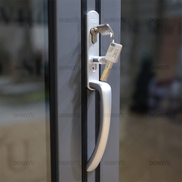 Dongyu Patio extérieur arrière-cour Porte pliante en accordéon à double vitrage Isolation thermique Porte pliante en aluminium
