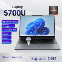 Portátil Empresarial de Viaje Personalizado al por Mayor OEM VX15E de 15.6 Pulgadas, AMD Ryzen 7 5700U, Portátil Delgado, Oficina Remota, PC Familiar