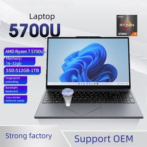 แล็ปท็อปธุรกิจแบบพกพาขนาด 15.6 นิ้ว รุ่น VX15E สำหรับขายส่งแบบ OEM พร้อมหน่วยประมวลผล AMD Ryzen <span class=keywords><strong>7</strong></span> 5700U บางเฉียบ เหมาะสำหรับการทำงานระยะไกลและใช้งานในครอบครัว - Product Image 2