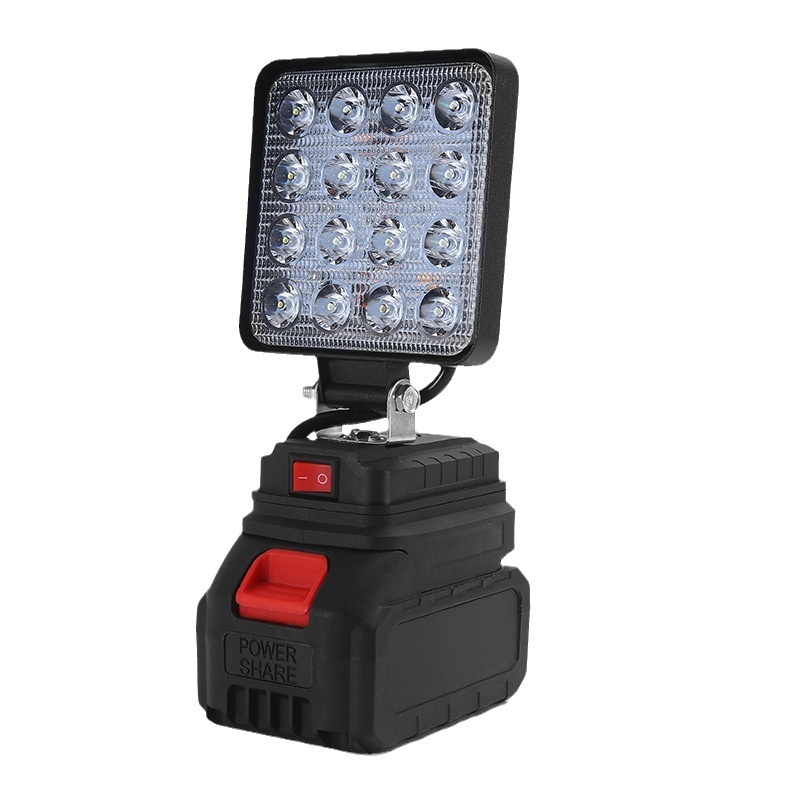 Hot Sale Industrial Waterproof Outdoor Work Light Rechargeable LED Brushless Motor 27W Portable Job Site Light Battery Power