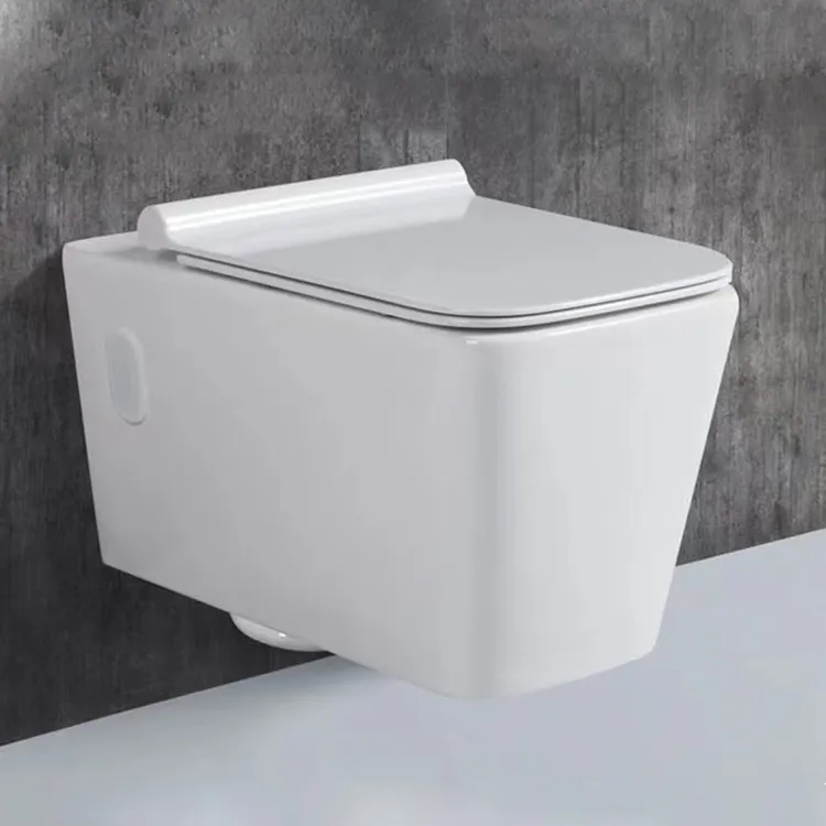 Europese Stijl Een Stuk Wandcloset Wc Witte Keramische Badkamer Muur Gehangen Watercloset