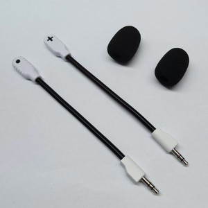 Microphone de remplacement détachable pour casque de jeu Logitech G Pro X2, microphone 3,5 mm avec couvercle en mousse, réduction du bruit - Product Image 3