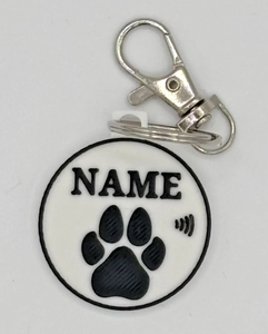 Étiquette de carte de visite en silicone RFID personnalisée, étanche, 13,56 MHz, puce NTAG215, design animal classique personnalisé - Product Image 3