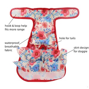 Luxe Écologique Réutilisable PET Doux Chien Couches Super Absorbant Merde Sacs Chats Autres Animaux <span class=keywords><strong>Lavable</strong></span> Fibre Réglable pour Femme - Product Image 2