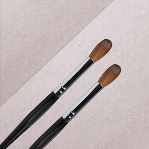 Six Angles - <strong>Black</strong> Petal Kolinsky Acrylic Nail <strong>Brush</strong> For Manicure <strong>Powder</strong> (CRIMPED)20