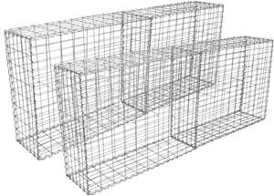 Paniers Gabion MonsterShop en Acier Galvanisé, Cages à Trous Carrés, Treillis Métallique, Murs de Soutènement Spirales Extérieurs, Jardinières - Product Image 3