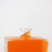 Bouteilles en verre carrées de petite capacité 375 ml en gros pour vodka, whisky, gin, tequila, brandy, rhum