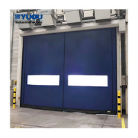 Porte roulante PVC rapide à fermeture éclair, avec capteur micro-ondes protecteur et servomoteur