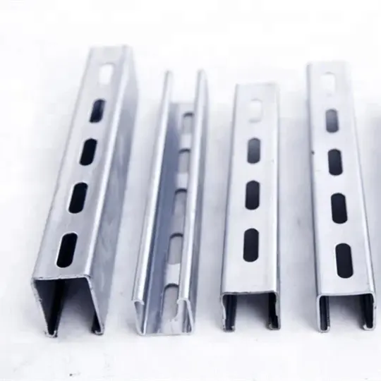 Steel Profiles China Perforated Stainless Steel Channels Price C-channel C Section Purlins Cold Rolled C Channel Steel