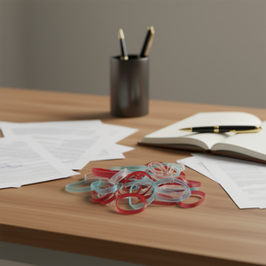 Bandas Elásticas de 3 Tamaños, Paquete de 6 para Uso en Oficina y Hogar - Product Image 3