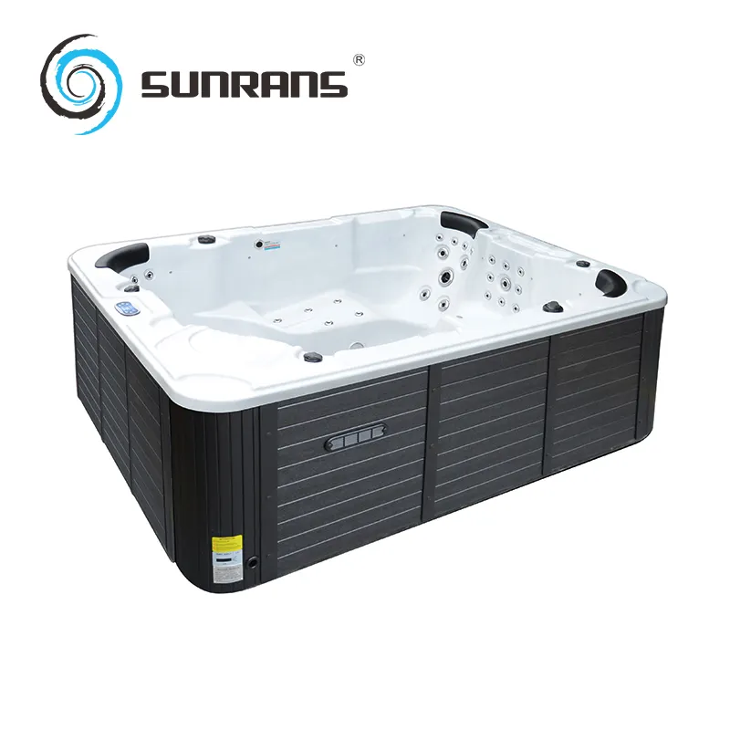 High quality outdoor 7 persons large capacity hot tub spa with hydro massage jets balboa spa tubs