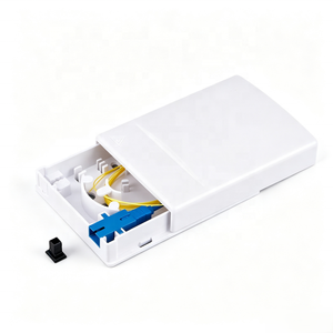 Caja Terminal de Roseta de Fibra Óptica FTTH OTB de 1 Núcleo para Montaje en Escritorio o Pared, para Adaptador Simplex SC/Dúplex LC, Equipo de Red Interior - Product Image 1