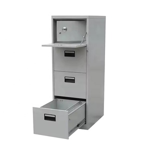 Thép Thẳng Đứng Pháp Lý Tập Tin Nội Thất Văn Phòng Chống Cháy Kim Loại 4 Ngăn Kéo Tủ Tập Tin Với Bên Trong An Toàn <span class=keywords><strong>Locker</strong></span> - Product Image 5