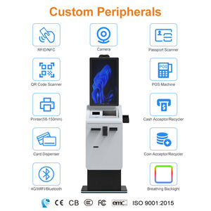 Crtly 27 32 pouces, distributeur automatique de billets, machine en libre-service, accepteur de pièces et de billets, terminal de paiement, borne de paiement, machine de change de devises - Product Image 3