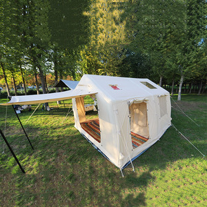 Large Luxury 12 ㎡ High Quality Portable Inflatable Camping <b>Tent</b> for 4-8 People Family Camping Party Events - Product Image 2