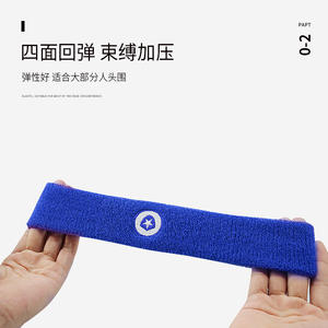 Protection Knight Children's <b>Sweatband</b> Red Blue Cotton Polyester Breathable Running Yoga Headband Thin Dry Grip - Product Image 3