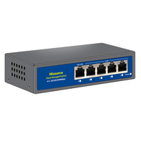 Lite Managed 5 Port Full Gigabit Ethernet Switch Network Switch Cloud Aplicación WEB Administrada para transmisión de red