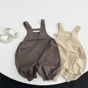 Salopette d'été pour bébé garçon Filles Pure Cotton Thin Leisure Suspender Trousers Vêtements pour enfants Pantalon - Product Image 3