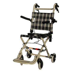 Wholesale black and white <span class=keywords><strong>plaid</strong></span> easy to carry foldable <span class=keywords><strong>wheelchair</strong></span> - Product Image 1