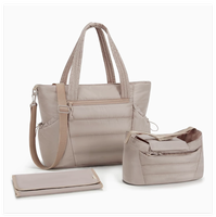 Sac à langer d'été en polyester expansé respirant et isolant, très populaire, pour femme, mode maman, pour les sorties, réduction de la charge, pliable