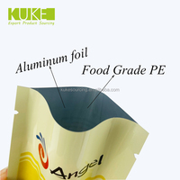 Bolsa de mango de fruta seca con sello trasero impreso personalizado, bolsa con cierre de cremallera para alimentos, aperitivos, papel de aluminio, bolsita a prueba de humedad, bolsa con sello de tres lados