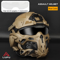 Casque tactique pour la sécurité en plein air pour les jeux CS Équipement de protection personnel avec écouteurs intégrés