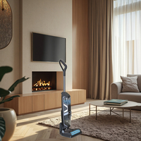 Nettoyeur de tapis sans fil intelligent à faible bruit, rechargeable, avec batterie, aspirateur humide/sec pour sols en béton domestiques