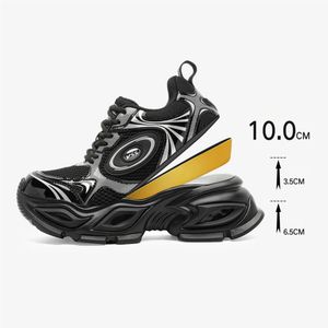 Chaussures de course décontractées respirantes en maille à semelle épaisse, de créateur, de luxe discret et de niche - Product Image 2