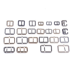 <b>Adjustable</b> Metal Pin Buckles <b>Square</b> Alloy Hardware For Belts And Bags Mirror Electroplating Finish Multi Size Options - Product Image 1