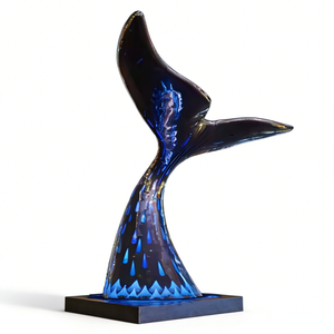 Escultura de Cola de Ballena Personalizada en Acero Inoxidable 316L - Arte Marino con LED y Acabado Pulido Espejo para Plazas Comerciales y Decoración Costera - Product Image 5