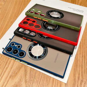 Coque pare-chocs de luxe pour <span class=keywords><strong>Galaxy</strong></span> <span class=keywords><strong>Samsung</strong></span> S23 Ultra S <span class=keywords><strong>23</strong></span> Plus, charge magnétique, transparente, antichoc, couverture arrière souple - Product Image 3