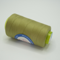 Grosir murah benang jahit poliester Spun 40S/2 100% ketahanan tinggi untuk tekstil rumah untuk Kaus dan pakaian polos