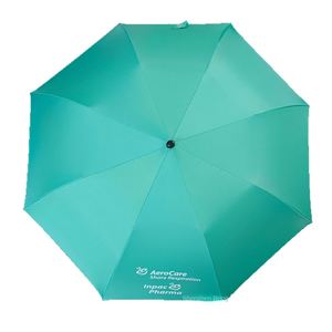 Parapluie pliant double en métal personnalisé avec logo couleur Pantone, certifié BSCI, pour produits d'extérieur, promotionnel, anti-UV - Product Image 2