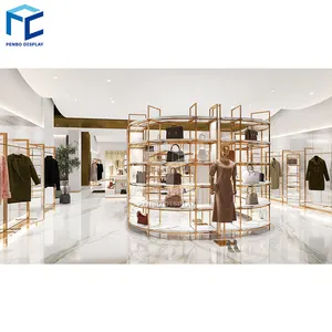 Modern konfeksiyon mağazası fikirleri ekran sayacı tasarım giyim mağazası mobilya dekorasyonu