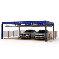 Sistem Lift Parkir Mobil, Peralatan Parkir Model Jigsaw, Bertenaga Motor, Tempat Parkir Umum, Sistem 6-Kursi Standar CE Mendukung OEM