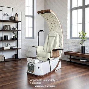 เก้าอี้นวดทำเล็บปรับระดับไฟฟ้าแบบพนักพิงสูงสำหรับร้านเสริมสวย - Product Image 5