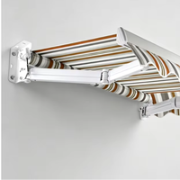 Auvent Rétractable Moderne - Cadre en Aluminium Durable, Télécommande, Projection de 21m, Étanche pour Hôtels, Restaurants, Extérieur