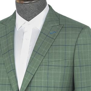 <span class=keywords><strong>Costume</strong></span> en laine mélangée à carreaux verts sur <span class=keywords><strong>mesure</strong></span>, <span class=keywords><strong>costume</strong></span> sur <span class=keywords><strong>mesure</strong></span> pour hommes, pantalon, costumes d'affaires décontractés personnalisés pour hommes, 2 pièces - Product Image 3