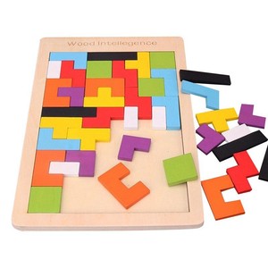 Bloques Rusos <span class=keywords><strong>de</strong></span> Madera Educativos Unisex Personalizables al por Mayor, Modelos Coloridos y Juguetes <span class=keywords><strong>de</strong></span> Construcción Tipo Rompecabezas - Product Image 2
