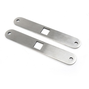 Bandes en acier inoxydable découpées au laser sur mesure, surface brossée et polie, composants de fabrication métallique - Product Image 1