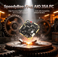 Pengendali Penerbangan SpeedyBee F745 AIO 35A FC ESC MPU6000 8MB WiFi BLE 25.5mm Aksesoris Drone FPV Profesional Suku Cadang DIY