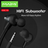 Écouteurs intra-auriculaires filaires 3,5 mm en gros avec microphone, casque stéréo basse en alliage d'aluminium pour téléphone portable OEM
