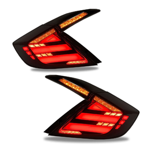 ชุดไฟท้าย LED สำหรับรถยนต์ฮอนด้า ซีวิค แฮทช์แบ็ค รุ่นที่ 10 ปี 2019 2020 <span class=keywords><strong>2021</strong></span> ไฟท้ายแบบ DRL พร้อมไฟเลี้ยวแบบไดนามิก - Product Image 5