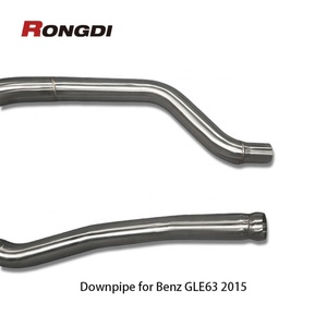ท่อดาวน์ไปป์ตรงจากโรงงานสำหรับ Mercedes Benz GLE63 W166 C292 AMG 5.5T ปี 2015-2019 วัสดุ Ss304 ท่อไอเสียแบบตรง - Product Image 2