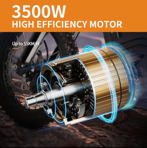 Nueva Bicicleta Eléctrica Todoterreno D3 60V 6000W 27Ah con Neumáticos para Montaña, 55km/H 70km, OEM/ODM, Manillar de Aluminio, Cuerpo de Plástico, 3 Años de Garantía - Product Image 4