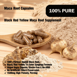 Capsule di <span class=keywords><strong>Maca</strong></span> Peruviana 1500mg |   <span class=keywords><strong>Maca</strong></span> Nera <span class=keywords><strong>Rossa</strong></span> e Gialla per Energia e Resistenza, Supporta le Prestazioni di Picco e l'Equilibrio Ormonale, Integratore Alimentare per Adulti - Product Image 2