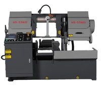 Machine de découpe de métal CNC à angle rotatif, scie à ruban automatique avec moteur à engrenages et pompe